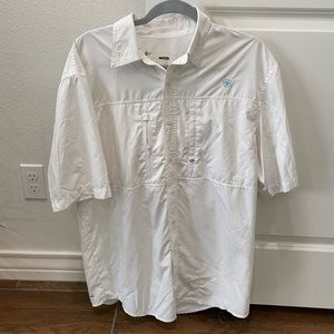 Mens Ariat shirt white